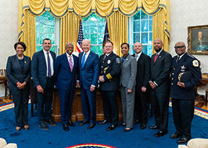 Commissioner Tracy at White House with President Biden